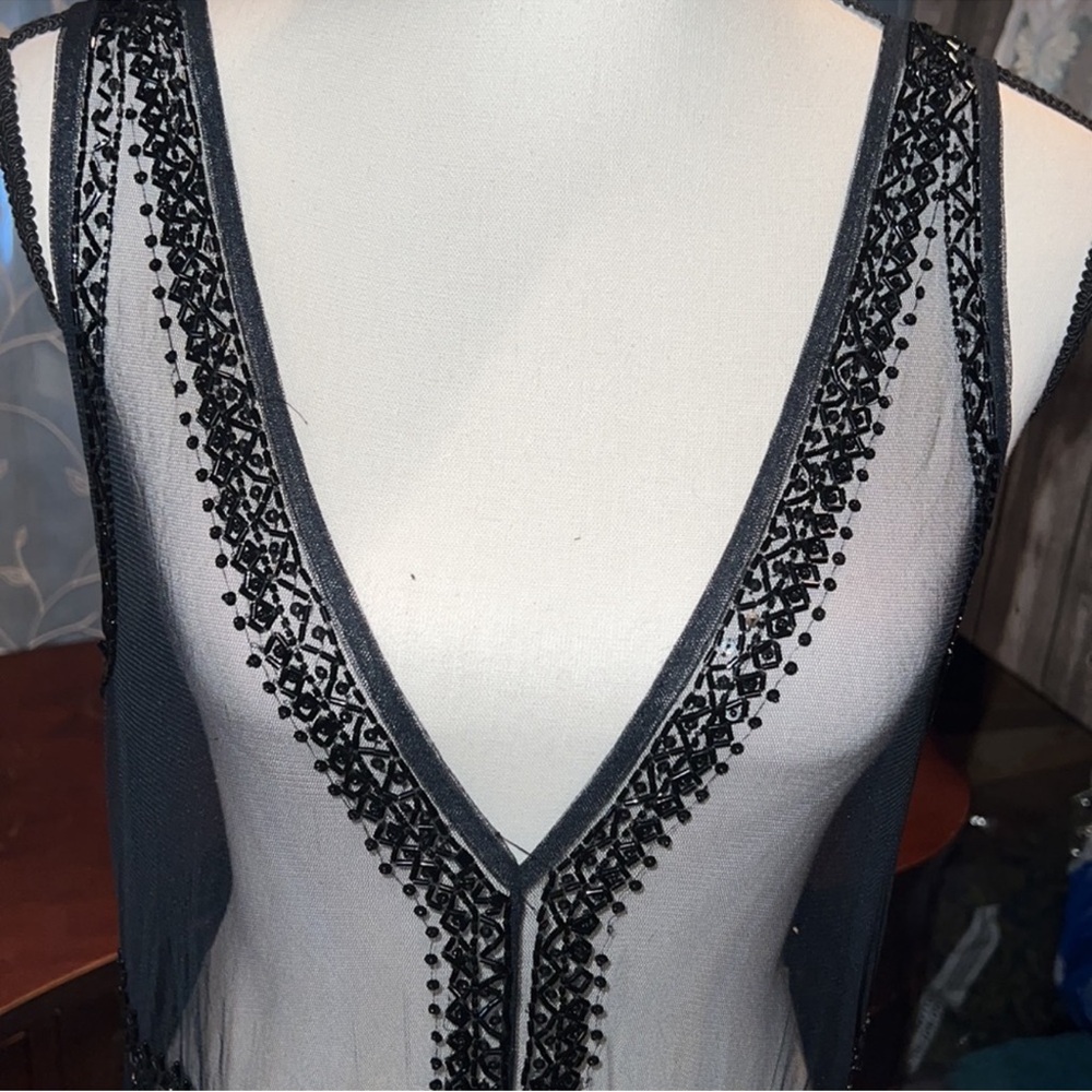 New Free People transparent Black Sleeveless Dress - Picture 13 of 13